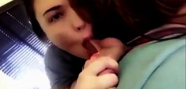  Blowjob from young college girlfriend